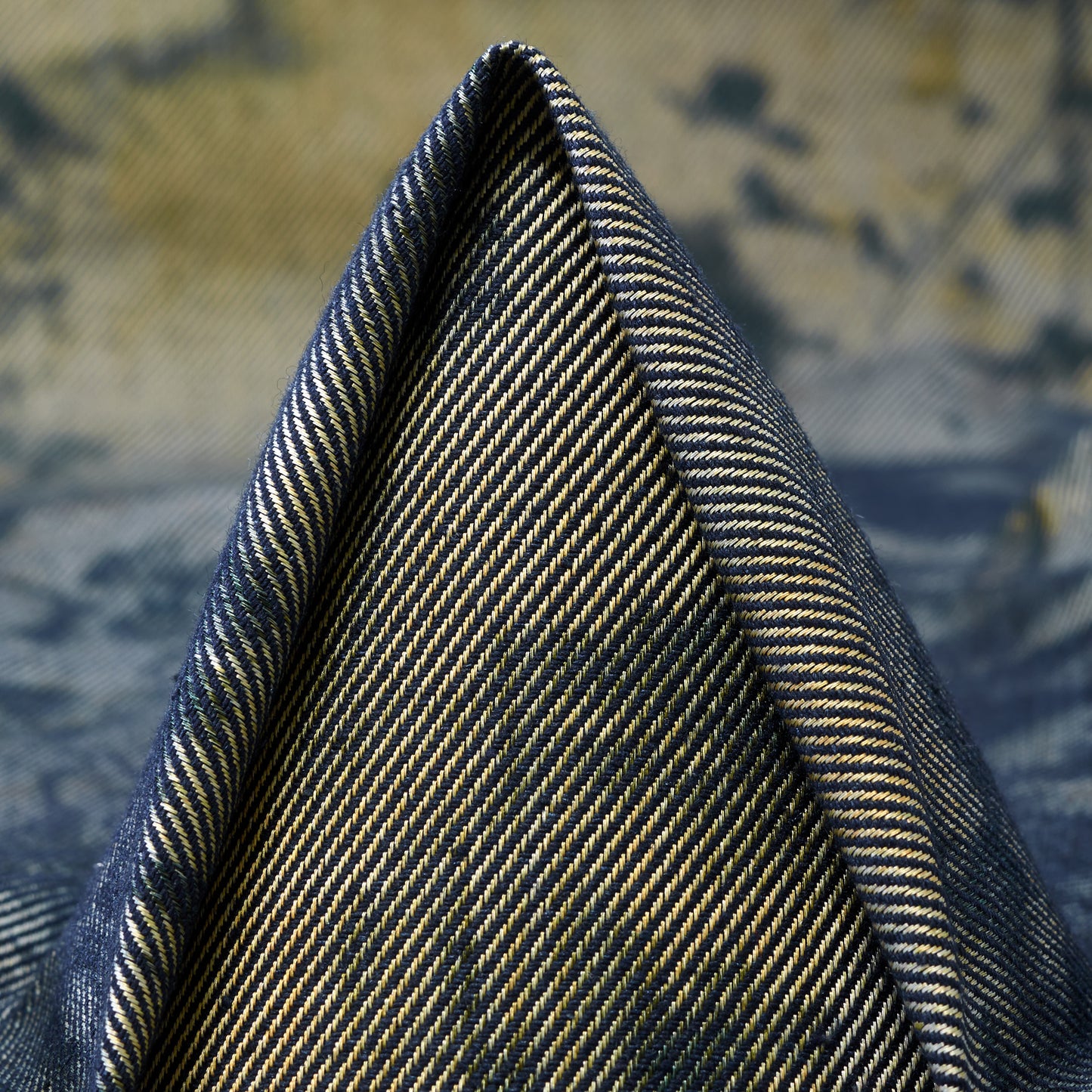 Monument Cotton Polyester Jacquard Fabric textile swatch - 53% Cotton, 23% Recycled Polyester, 19% Acrylic, 5% Other Fibres / 420 g/m / 143 cm