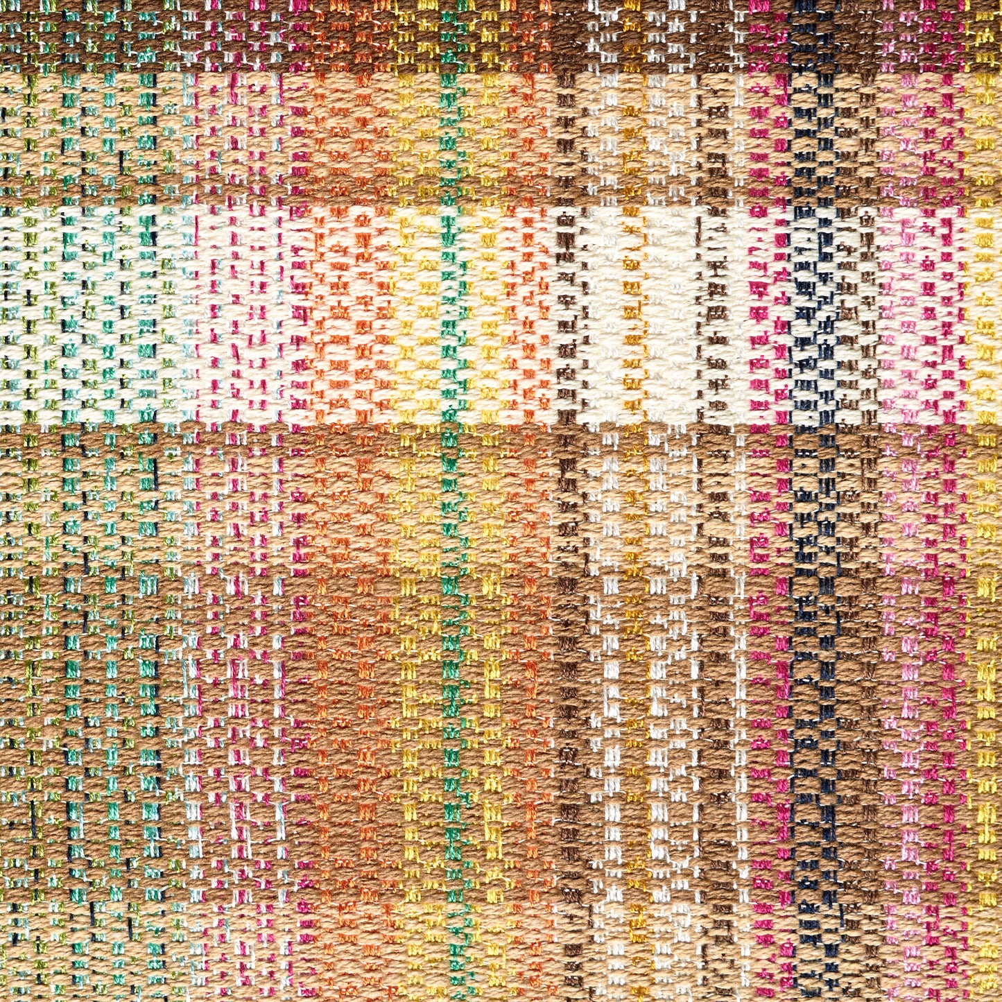 Jacquard Cotton Viscose - Cornstalk & Green Bee textile image 3