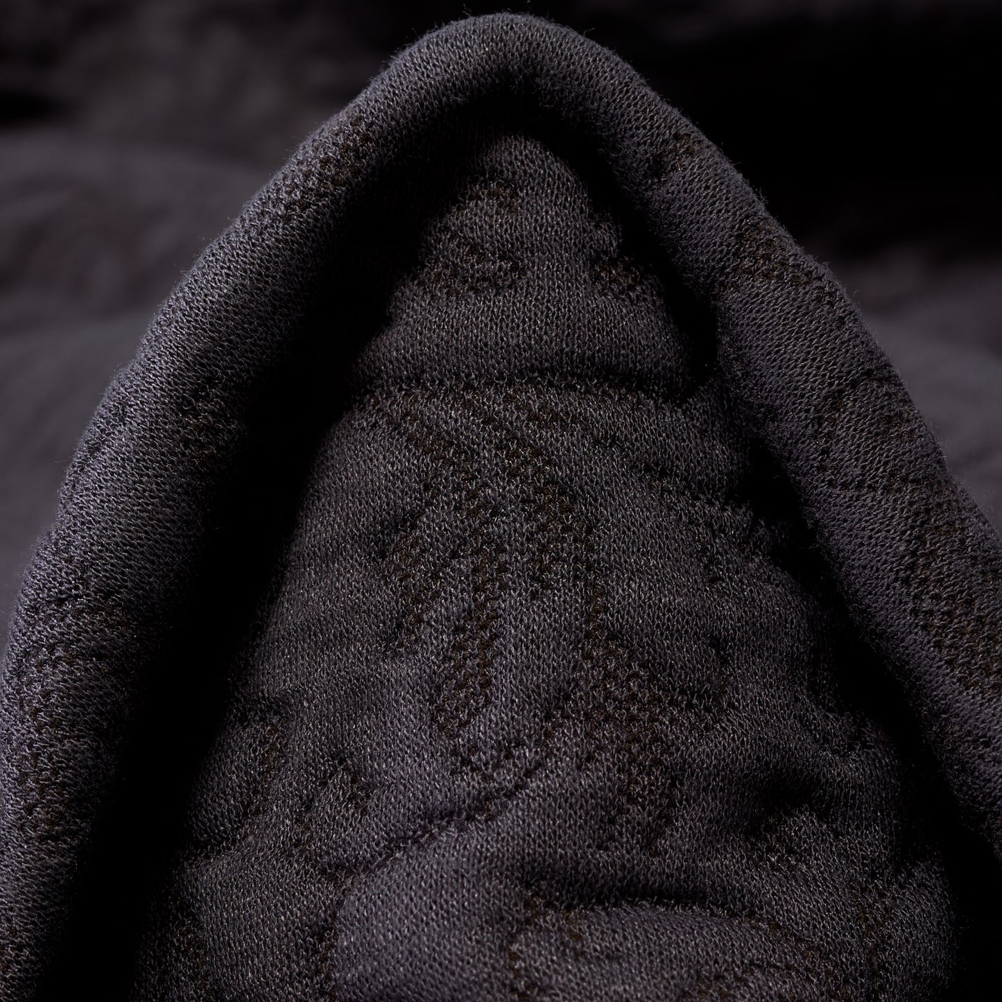 Coffee Viscose Nylon Jacquard Fabric textile swatch - 50% Viscose, 45% Nylon, 5% Elastane / 430 g/m / 124 cm