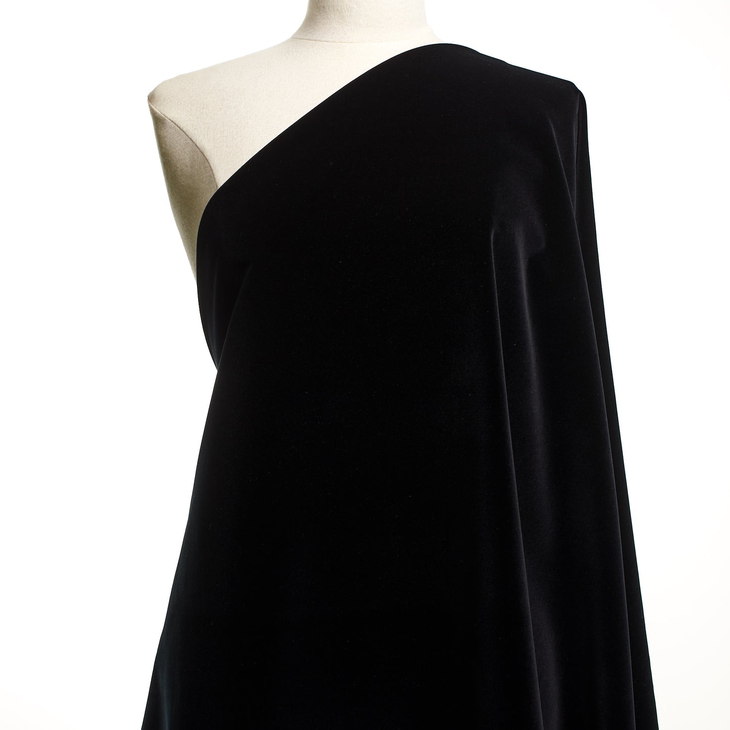 Cotton Velvet - Raven Black textile image 3