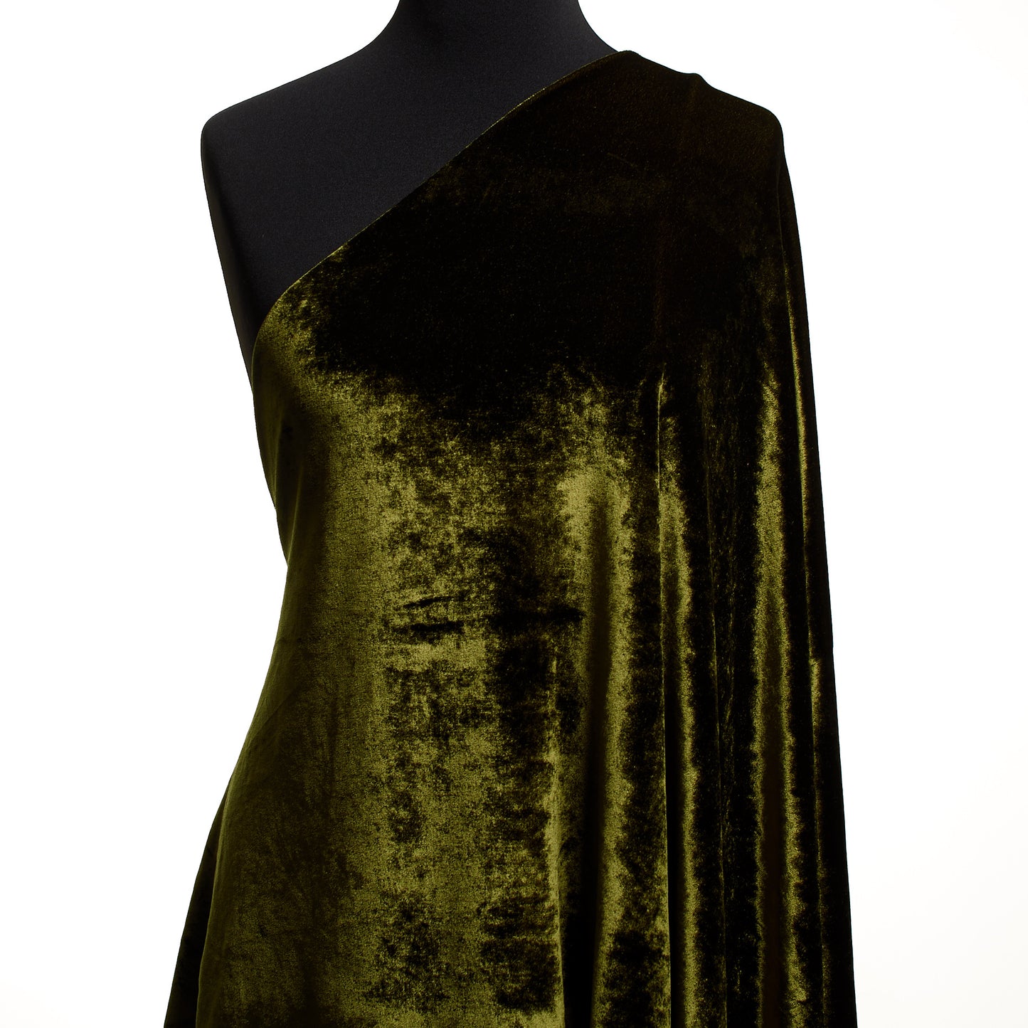 Velvet Viscose Jersey - Dark Olive textile image 3