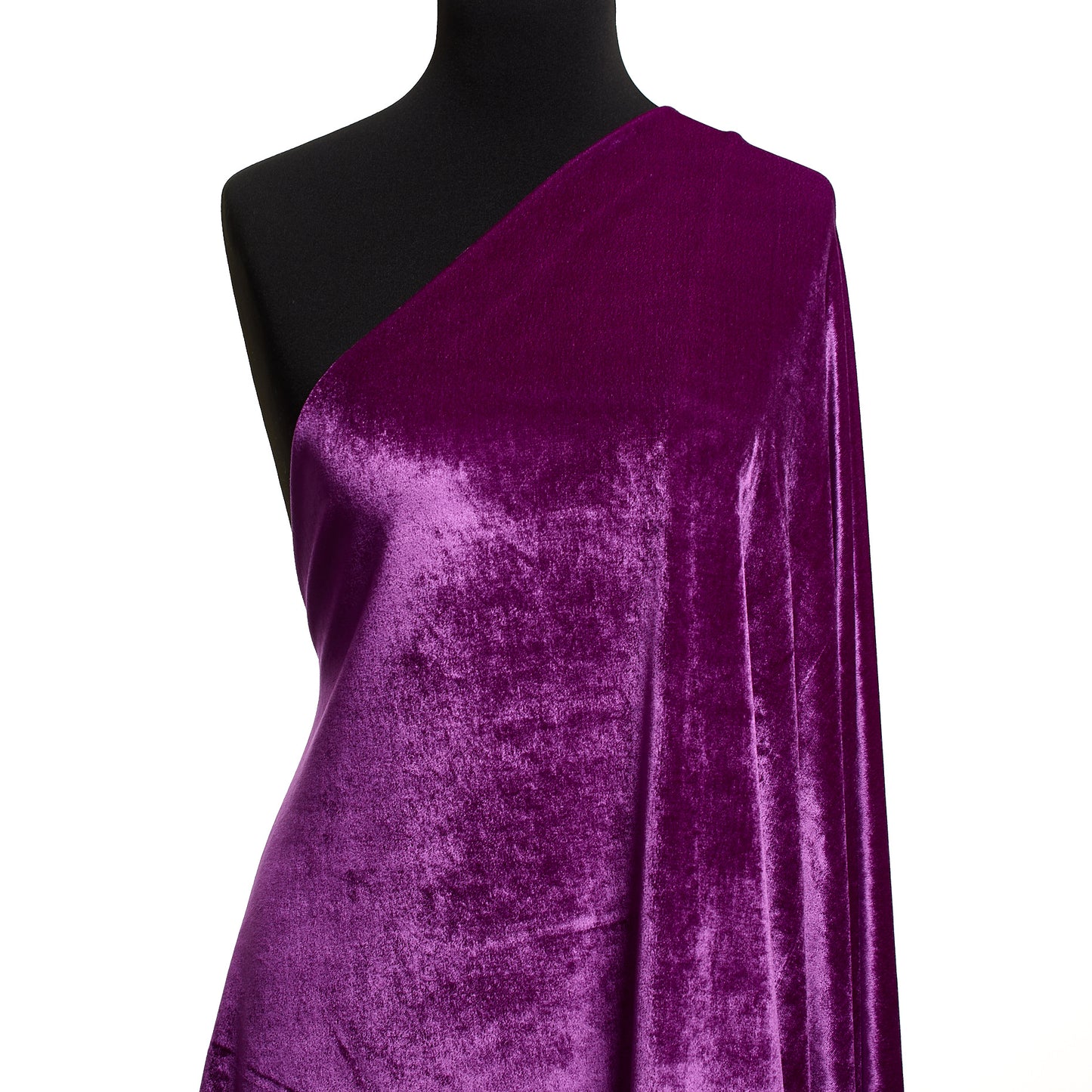 Velvet Viscose Jersey - Fuchsia Red textile image 2
