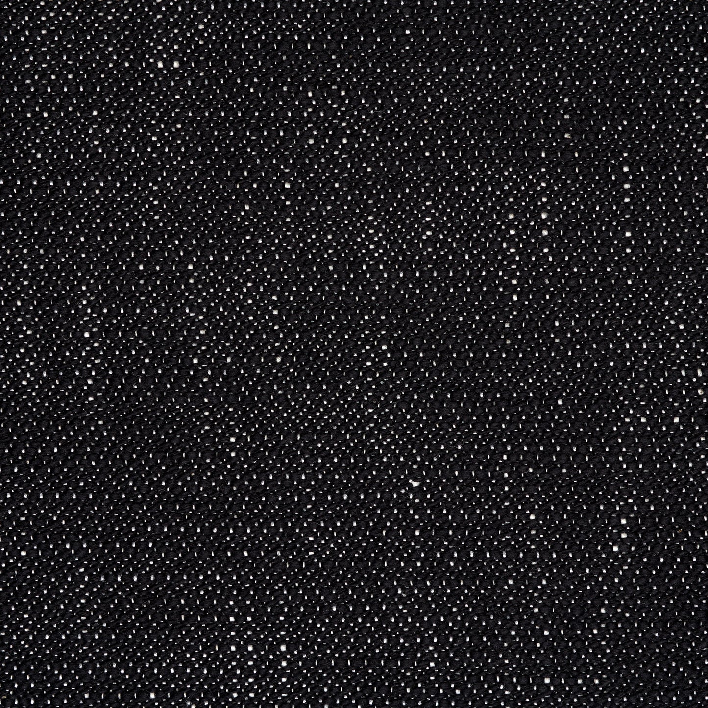 Textured Chennile Cotton Viscose - Jet Black & Snow White textile image 3