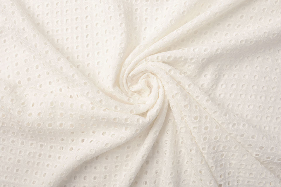Embroidery Cotton Liv Creme textile image 4