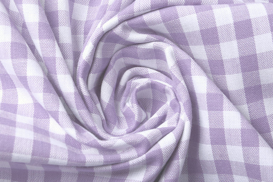 Gingham Check 8 MM Lilac secondary textile image