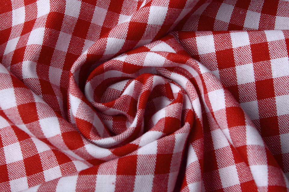 Gingham Check 8 MM Red secondary textile image