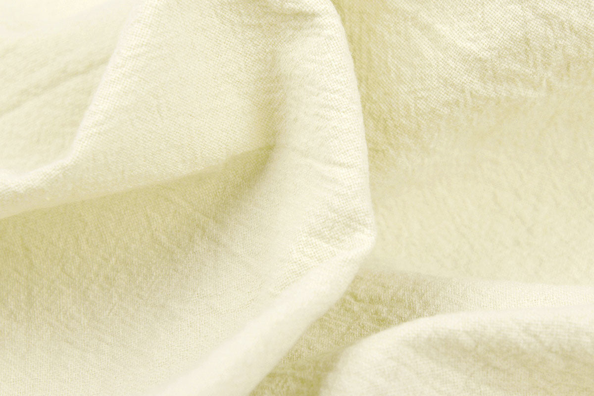 100% Washed Cotton Light Pastel Yellow secondary textile image