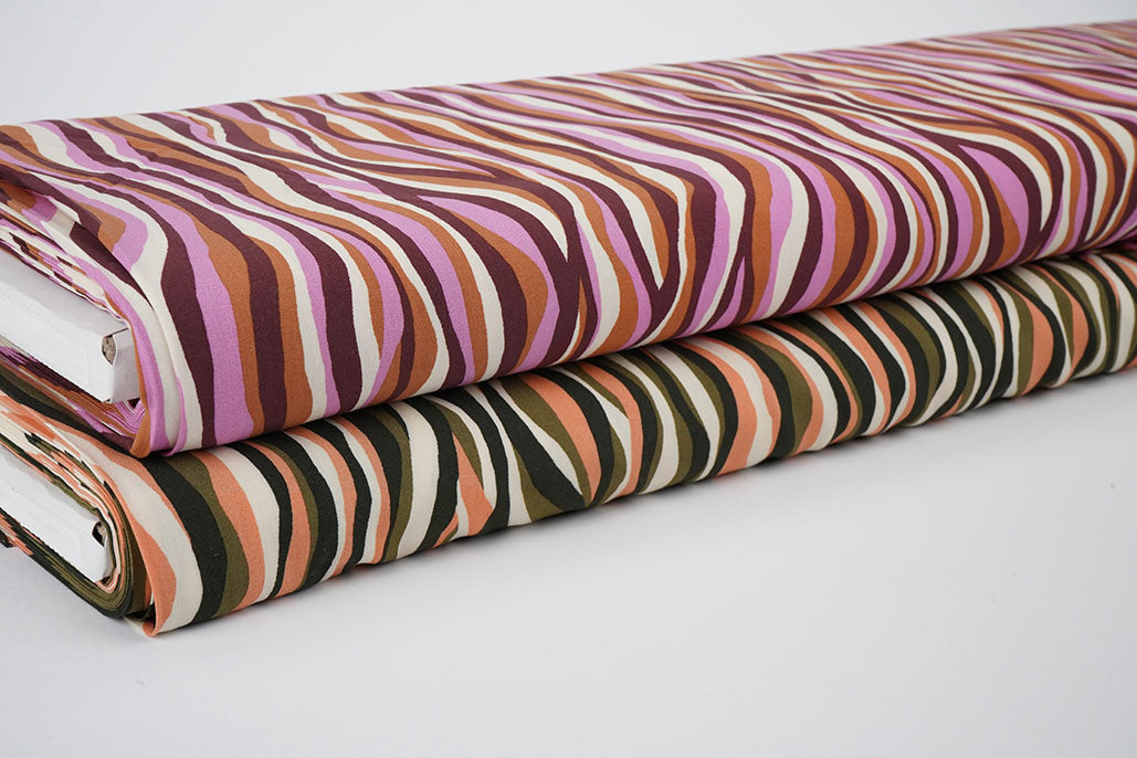 100% Viscose Radiance Stripes Pink secondary textile image