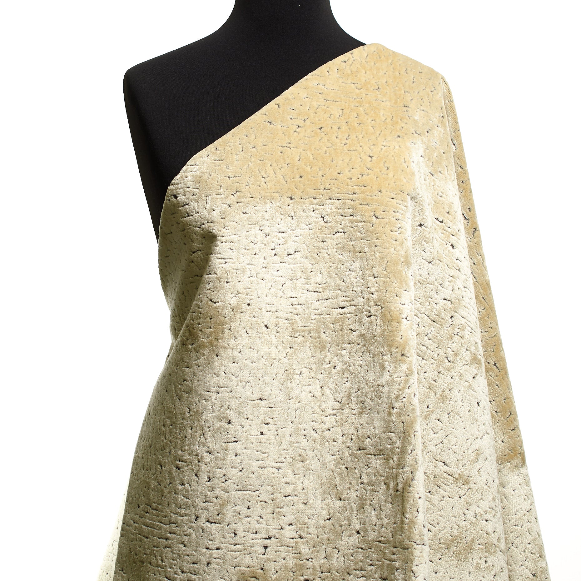 Viscose Velvet - Oyster Gray textile image 3
