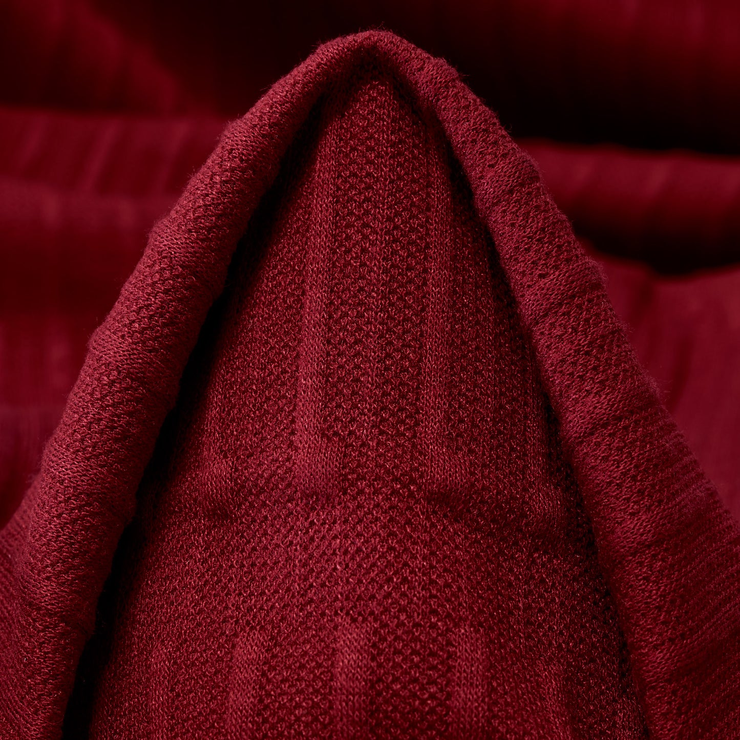 Merlot Viscose Nylon Jacquard Fabric textile swatch - 52% Nylon, 46% Viscose, 2% Elastane / 430 g/m / 134 cm