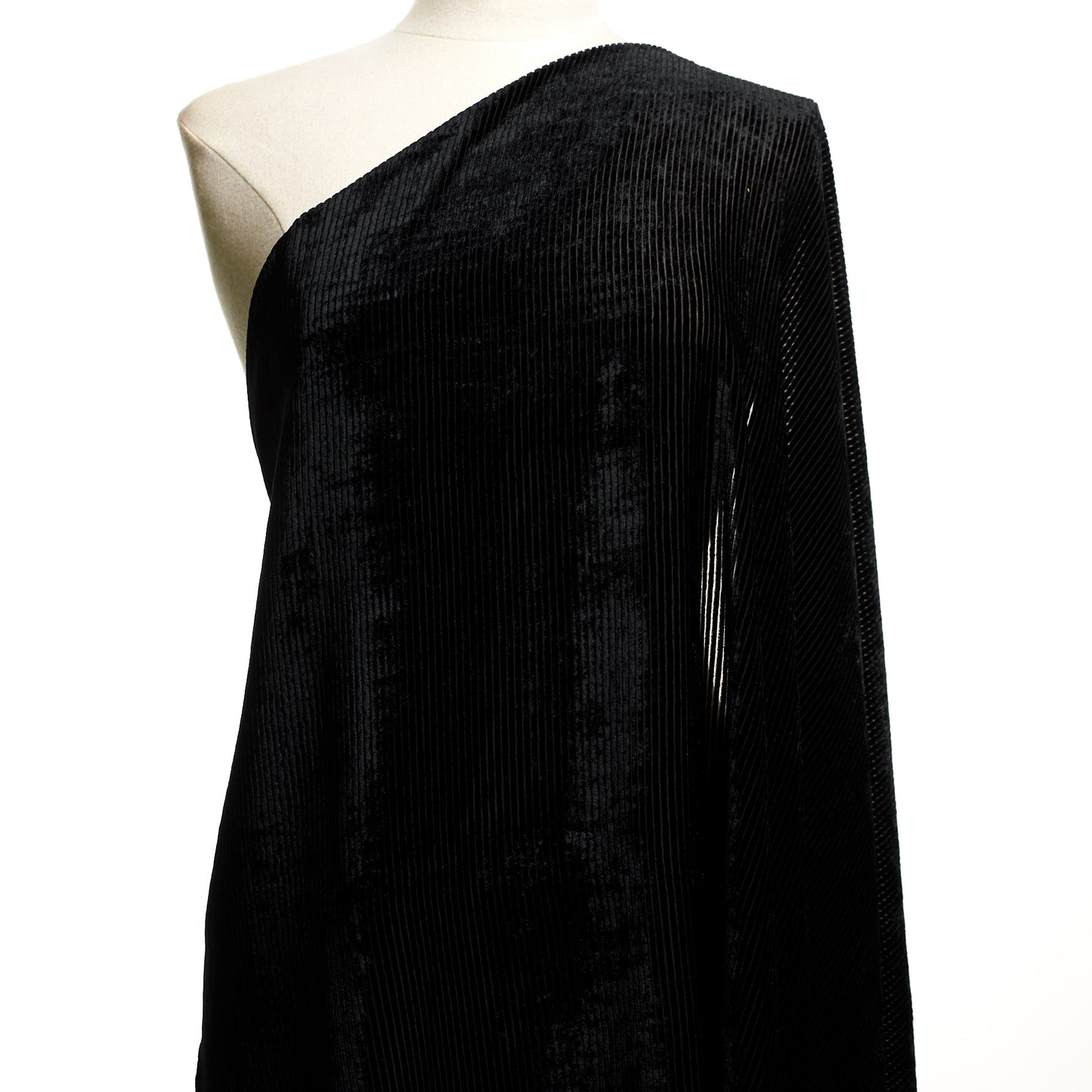 Viscose Silk Devore - Jet Black textile image 3