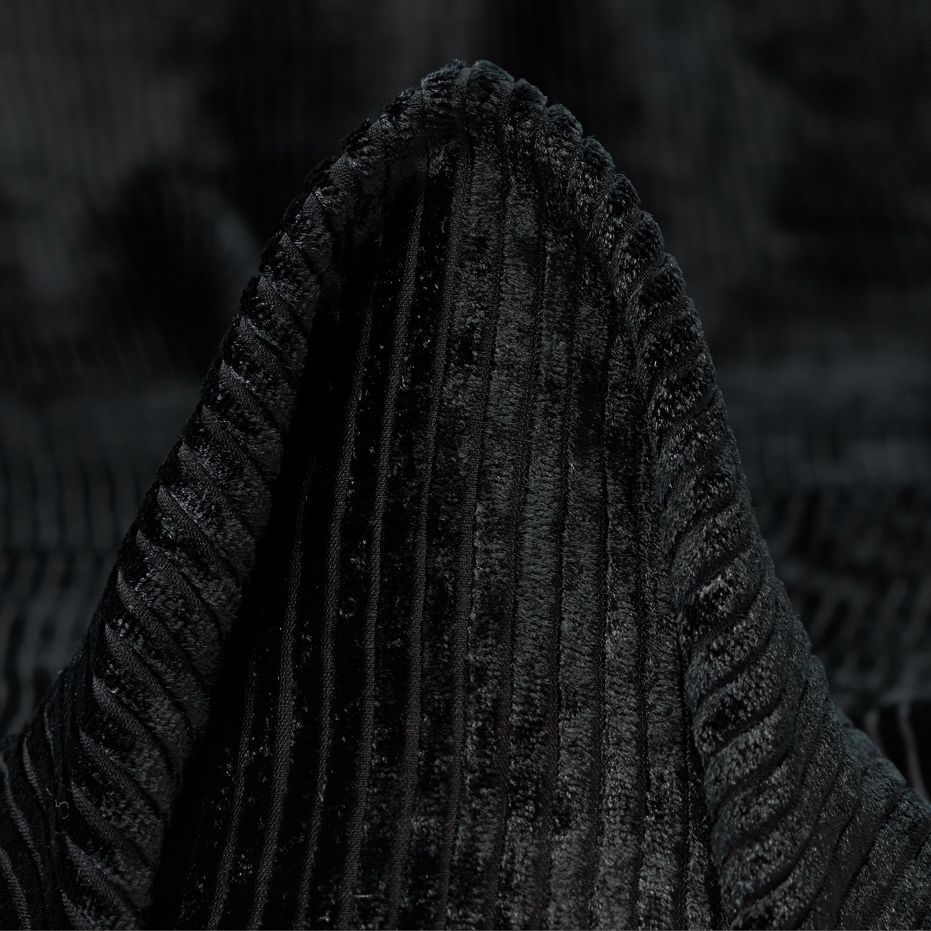 Viscose Silk Devore - Jet Black textile image 1