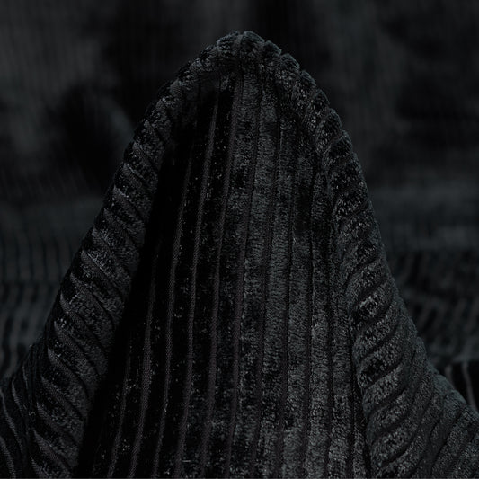Viscose Silk Devore - Jet Black textile image 1