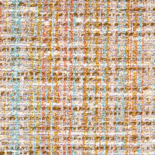 Textured Chennile Viscose Blend Lurex - Tropical Breeze & Desert Sun textile image 1