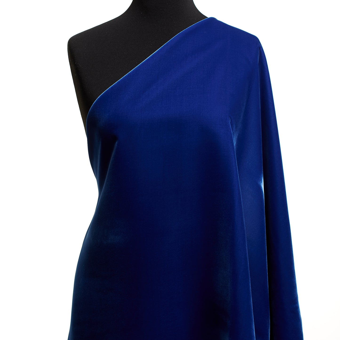 Viscose Cupro Velvet - True Blue textile image 3