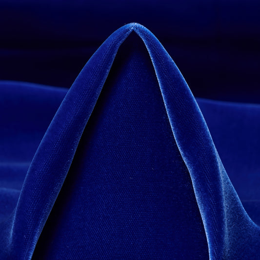 Viscose Cupro Velvet - True Blue textile image 1