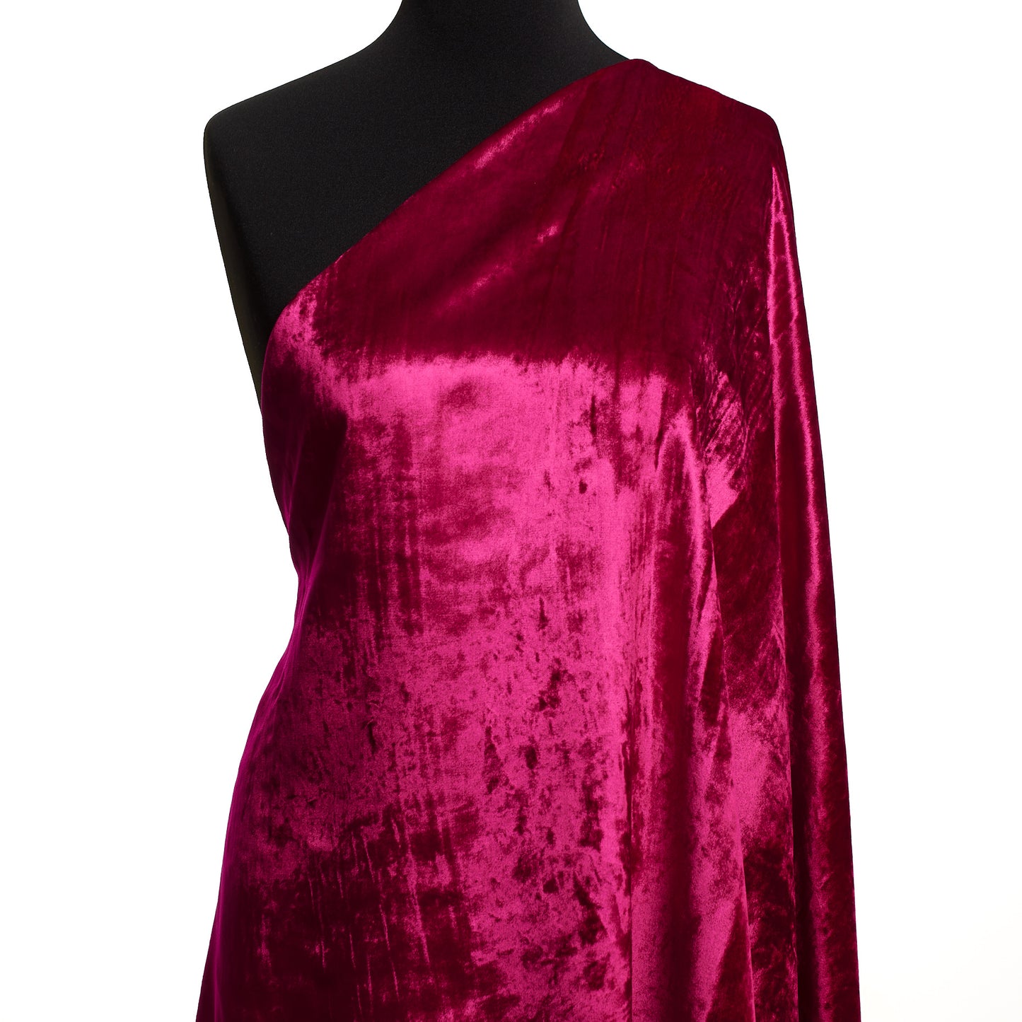 Viscose Silk Velvet - Cerise textile image 3