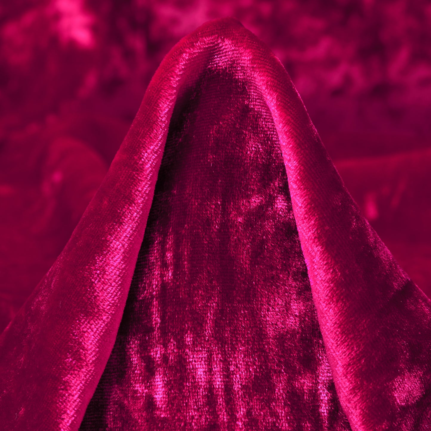 Viscose Silk Velvet - Cerise textile image 1