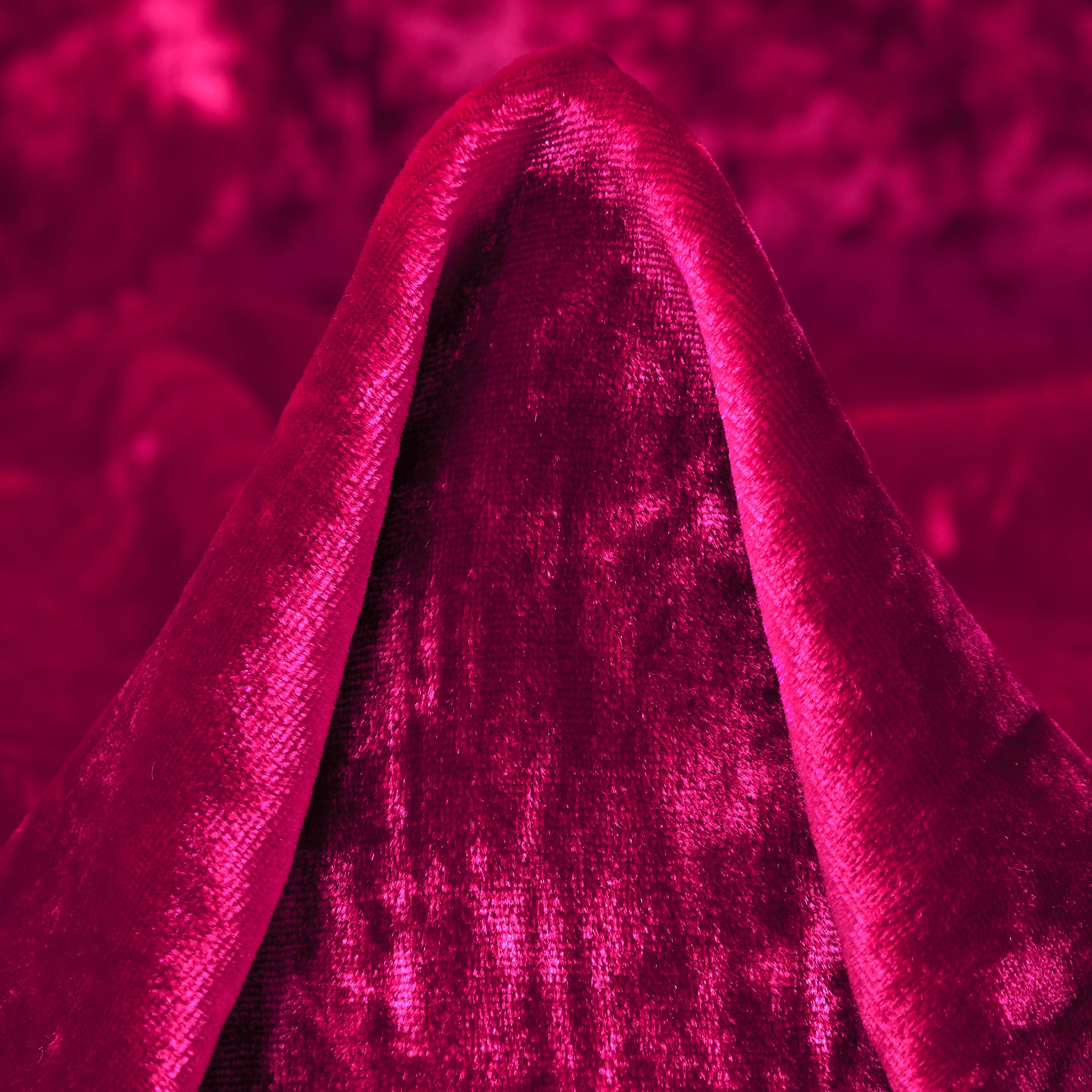 Viscose Silk Velvet - Cerise textile image 1