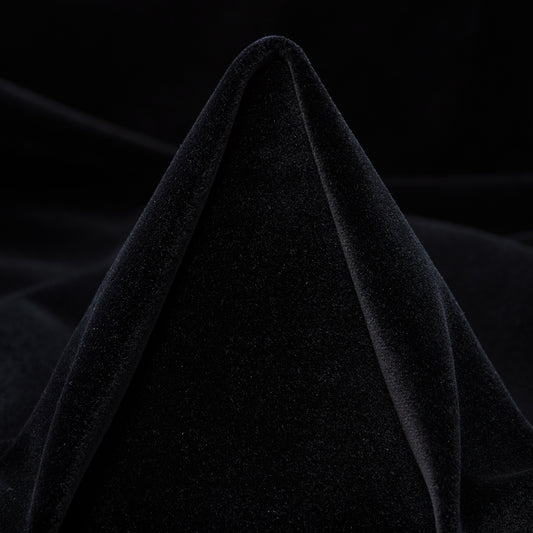 Cotton Velvet - Raven Black textile image 1