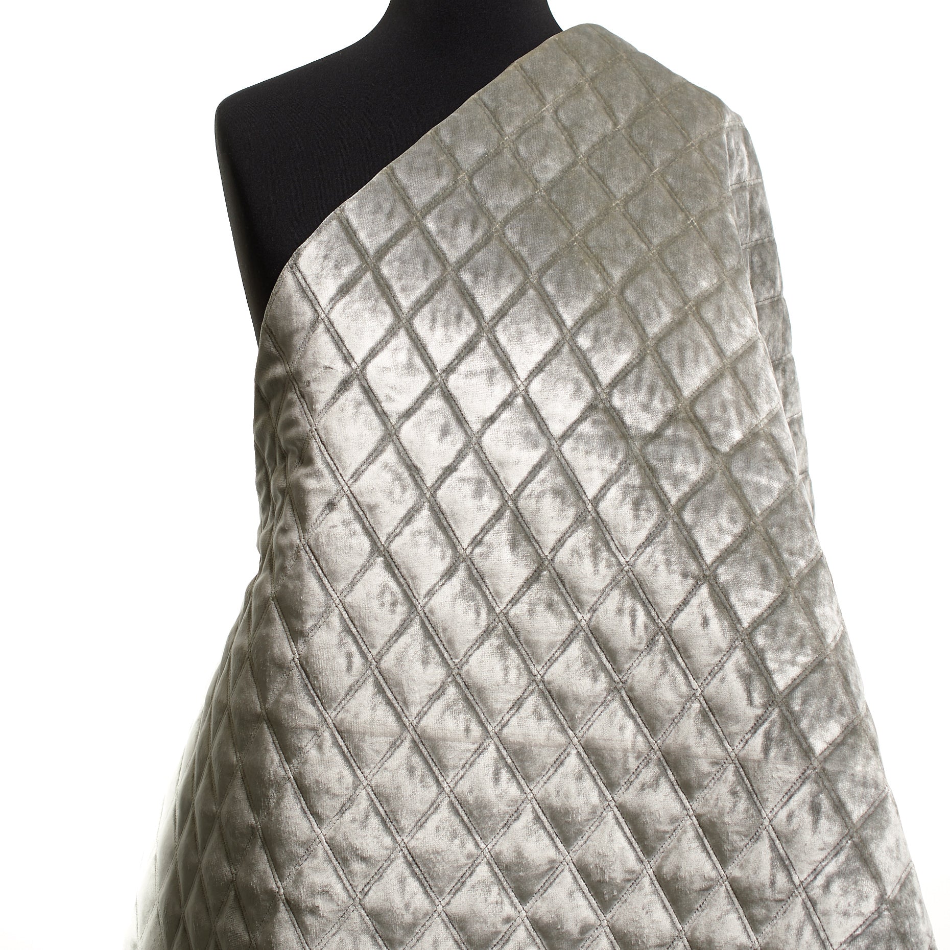 Velvet Quilted - Lunar Rock textile image 3