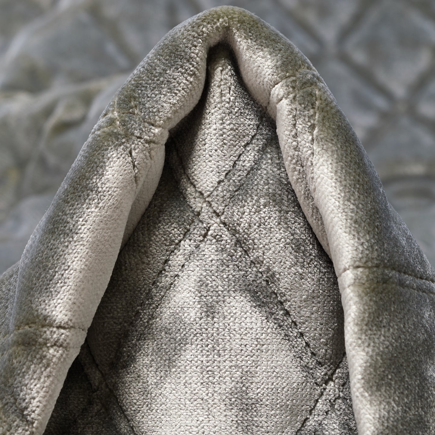 Velvet Quilted - Lunar Rock textile image 1