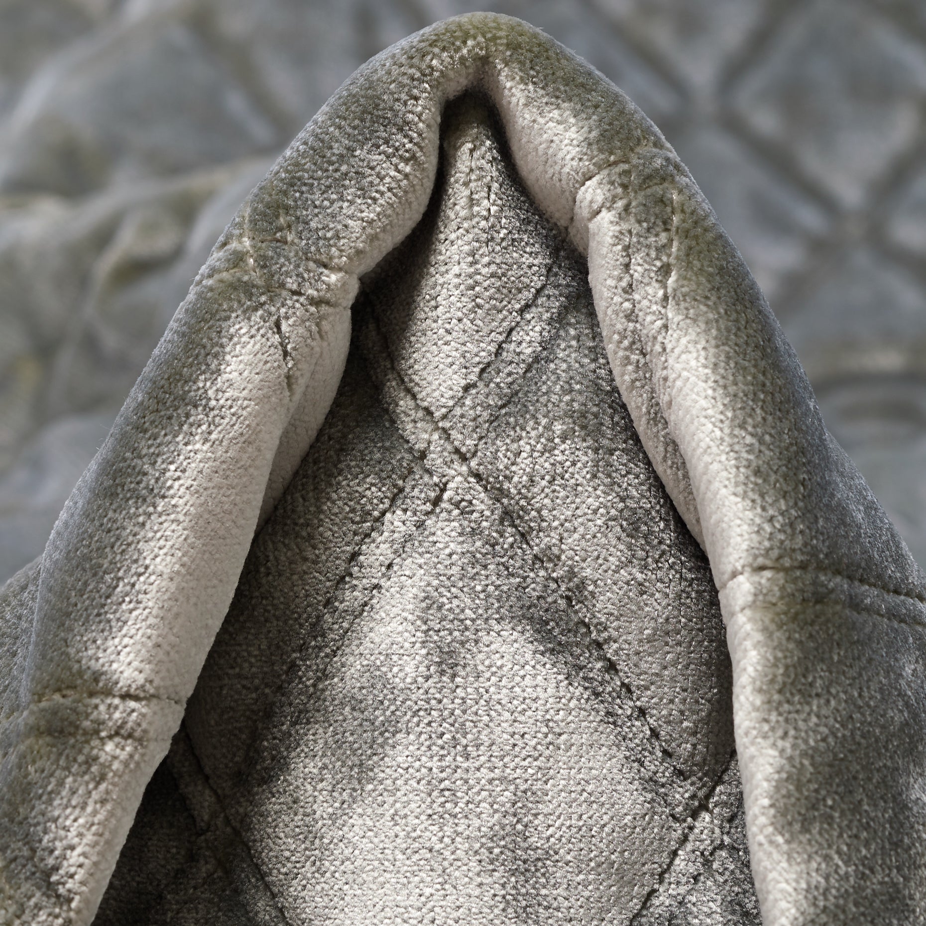 Velvet Quilted - Lunar Rock textile image 1