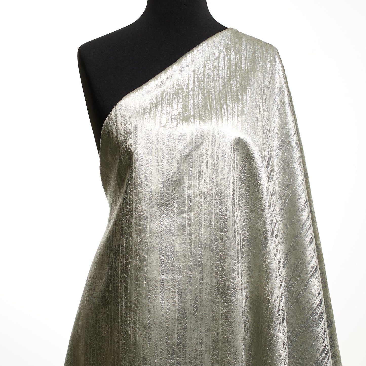 Cotton Printed Velvet - Vaporous Gray textile image 3