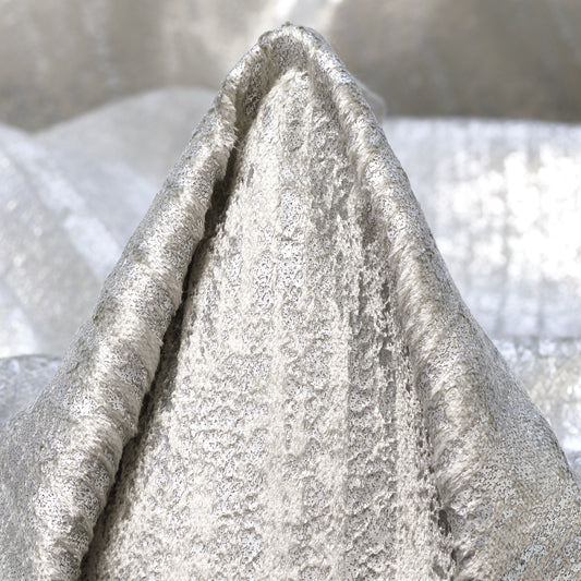 Cotton Printed Velvet - Vaporous Gray textile image 1