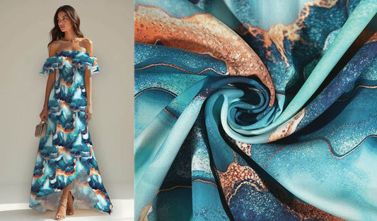 100% Viscose Nebulae Pouring - 100% Viscose, ± 140-145 cm, ± 105 gram/m²