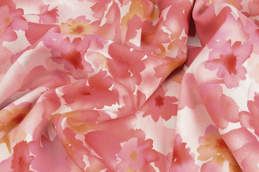 100% Viscose Yarango Pink - 100% Viscose, ± 140-145 cm, ± 90-95 gram/m²