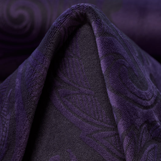 Micro Design Velvet - Dark Purple textile image 1