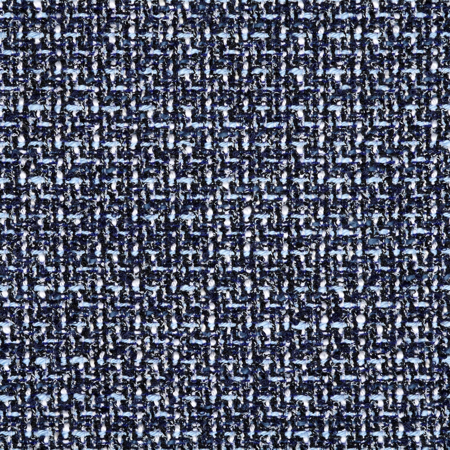 Textured Chennile Bouclé Cotton Blend - Airy Blue textile image 3