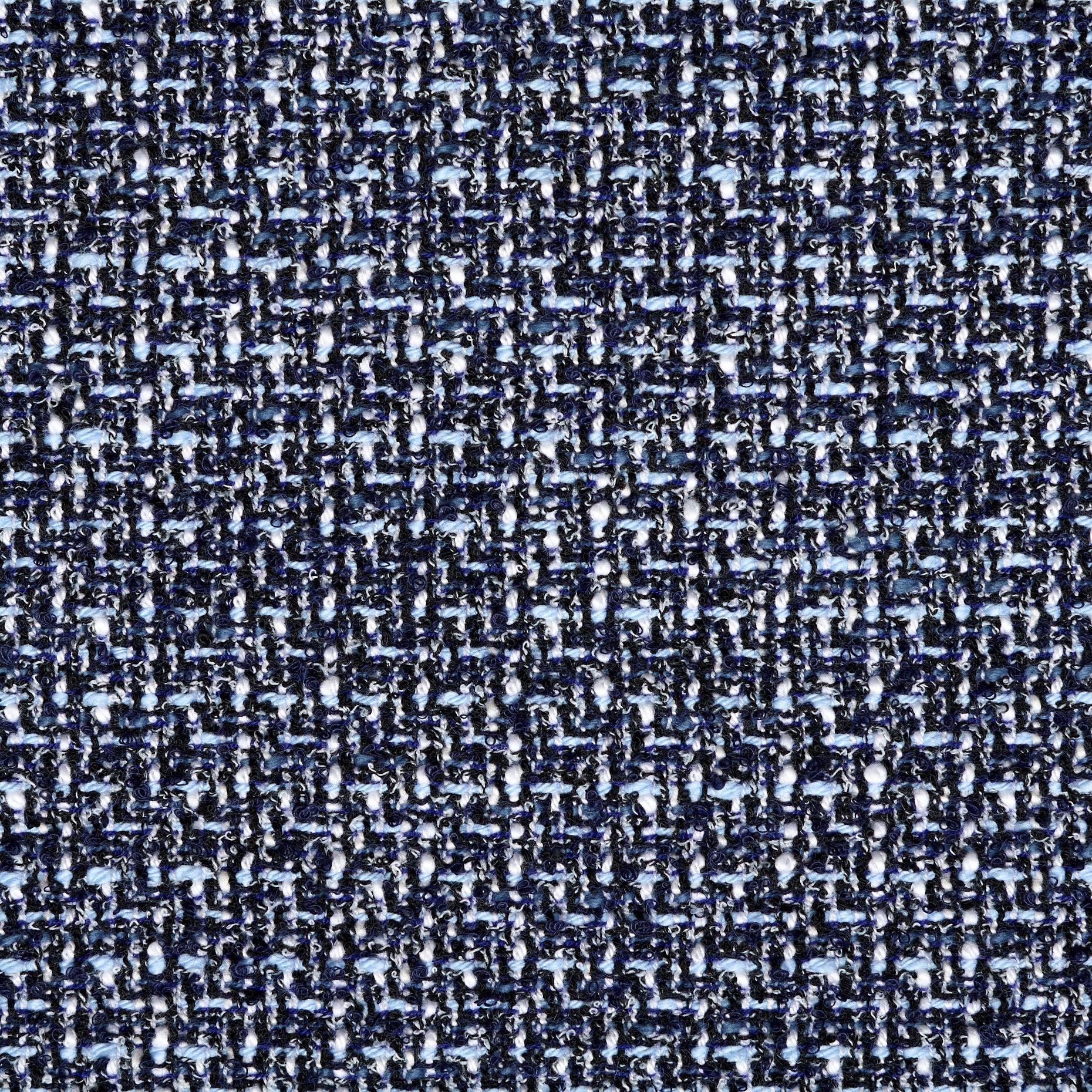 Textured Chennile Bouclé Cotton Blend - Airy Blue textile image 3