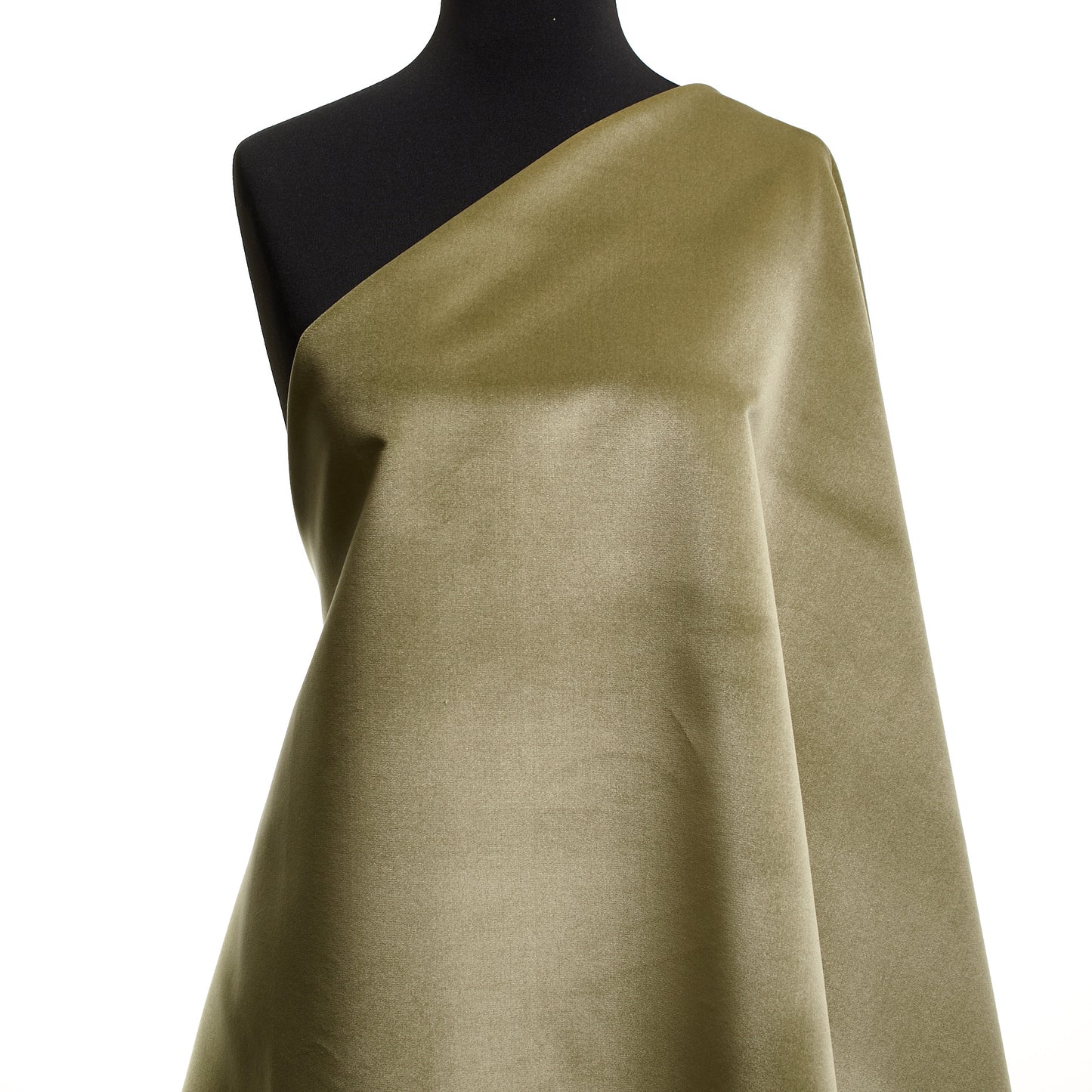 Modal Cotton Velvet - Moss Gray textile image 3