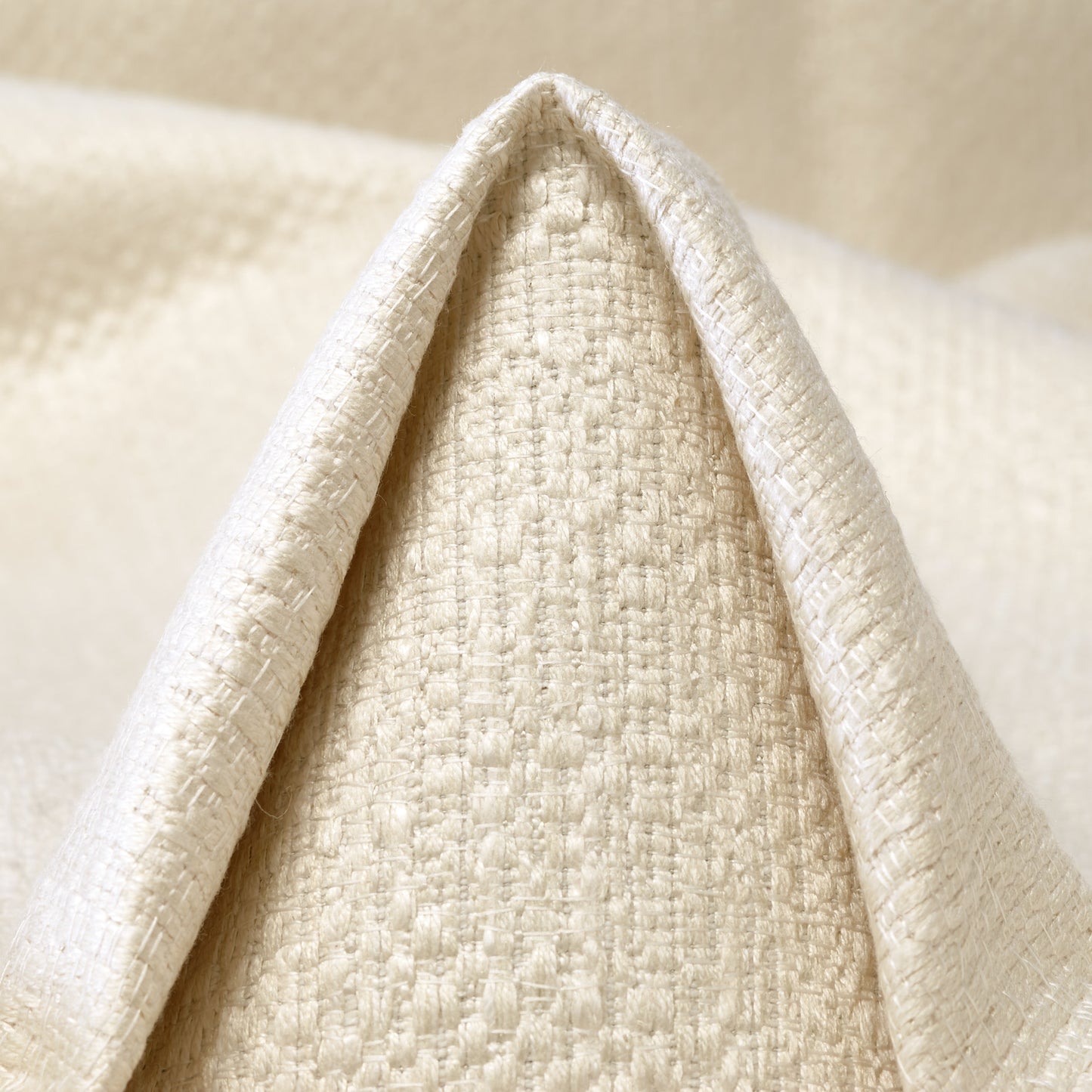 Textured Chennile Cotton - Snow White textile image 3