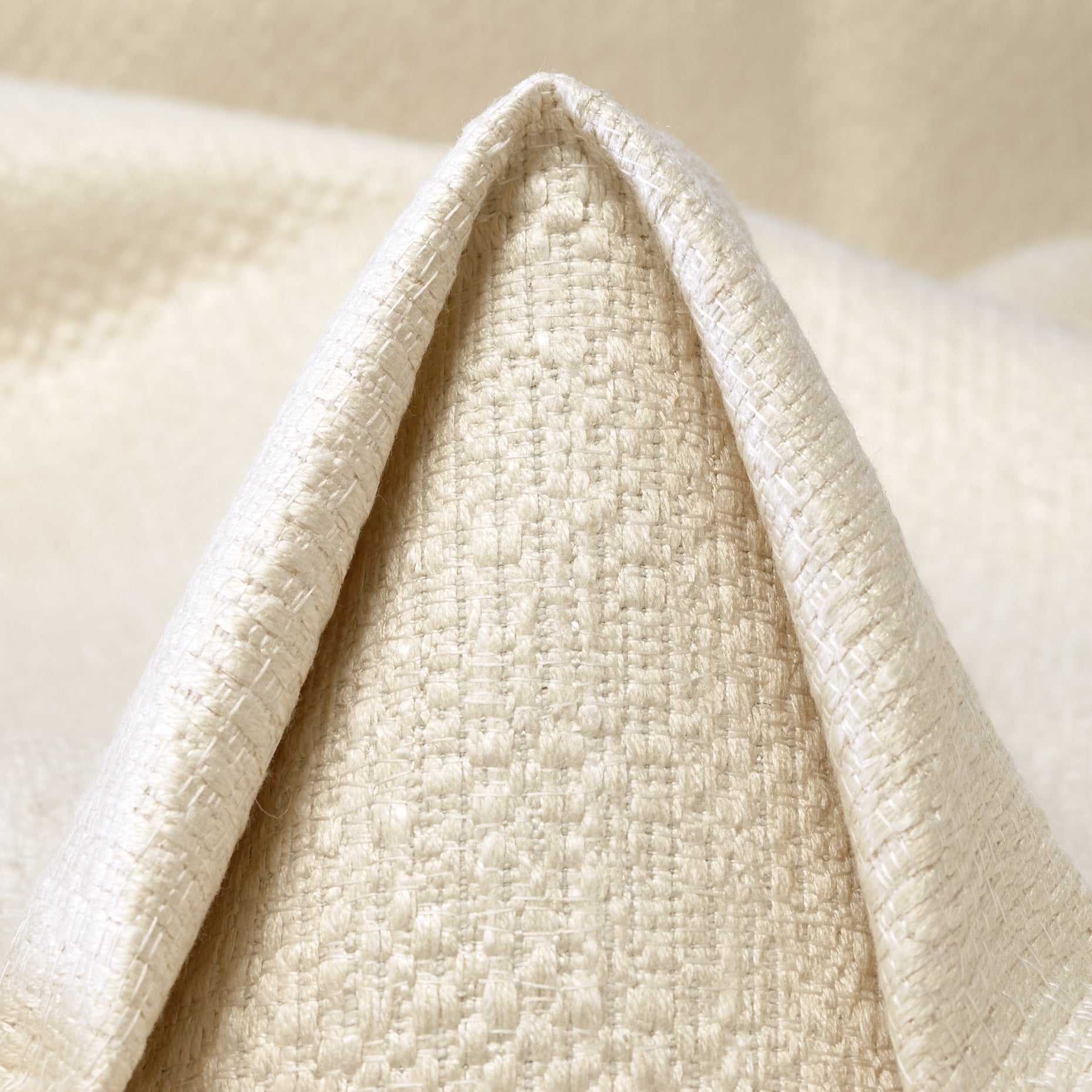 Textured Chennile Cotton - Snow White textile image 3