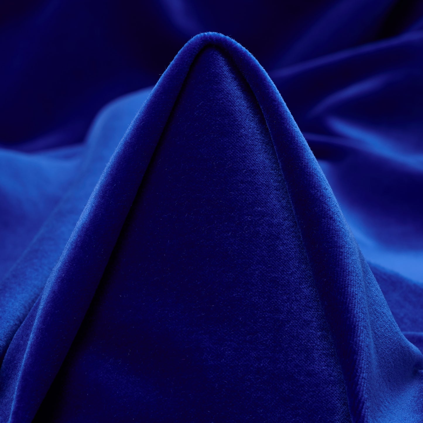 Cotton Velvet - True Blue textile image 1
