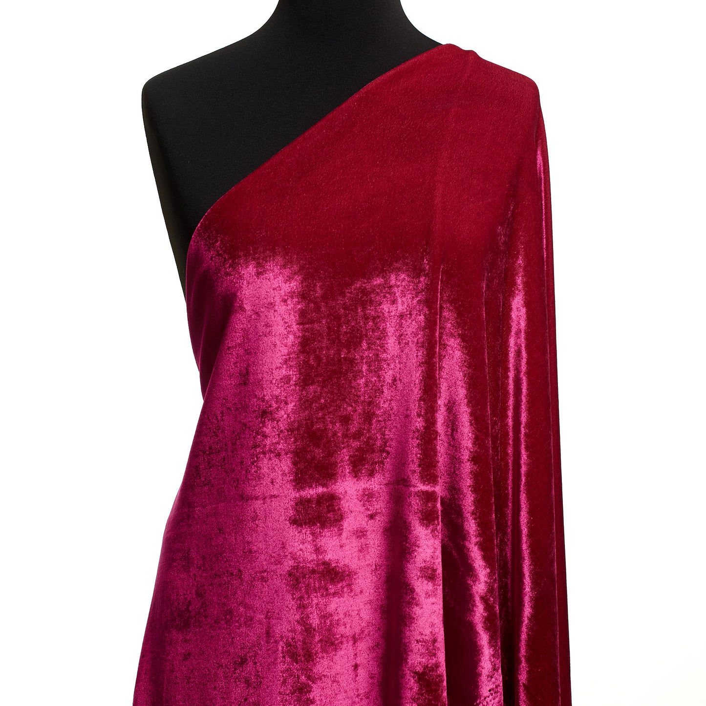 Velvet Viscose Jersey - Cerise textile image 2