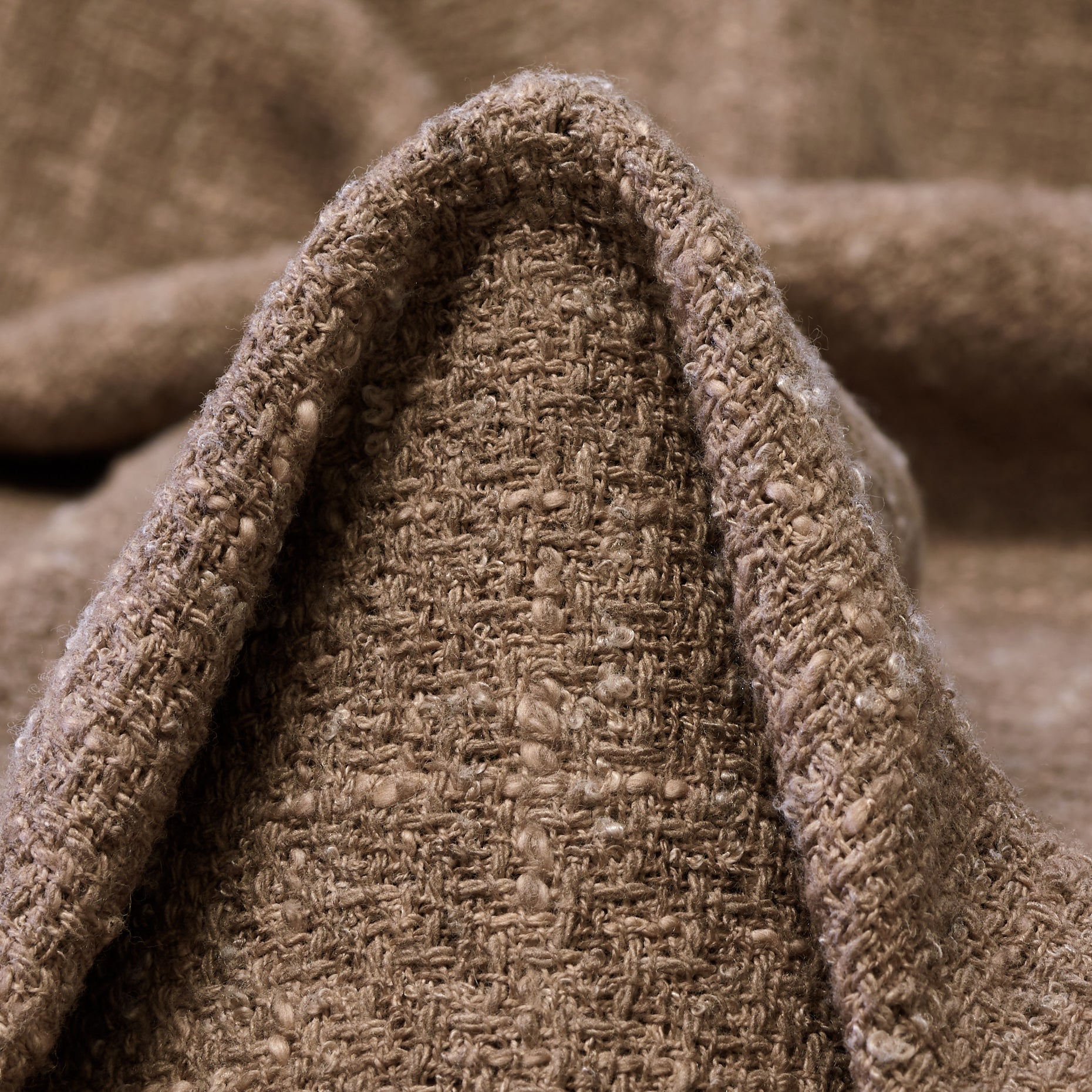 Textured Chennile Cotton - Fossil textile image 1