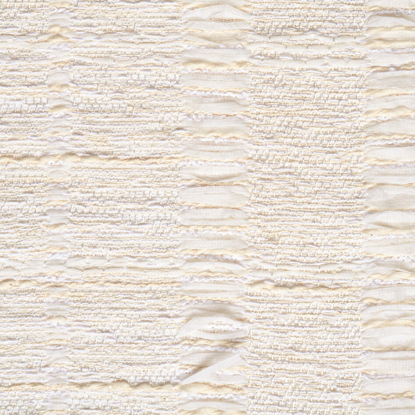 Textured Chennile Cotton Viscose - Vanilla Ice textile image 3