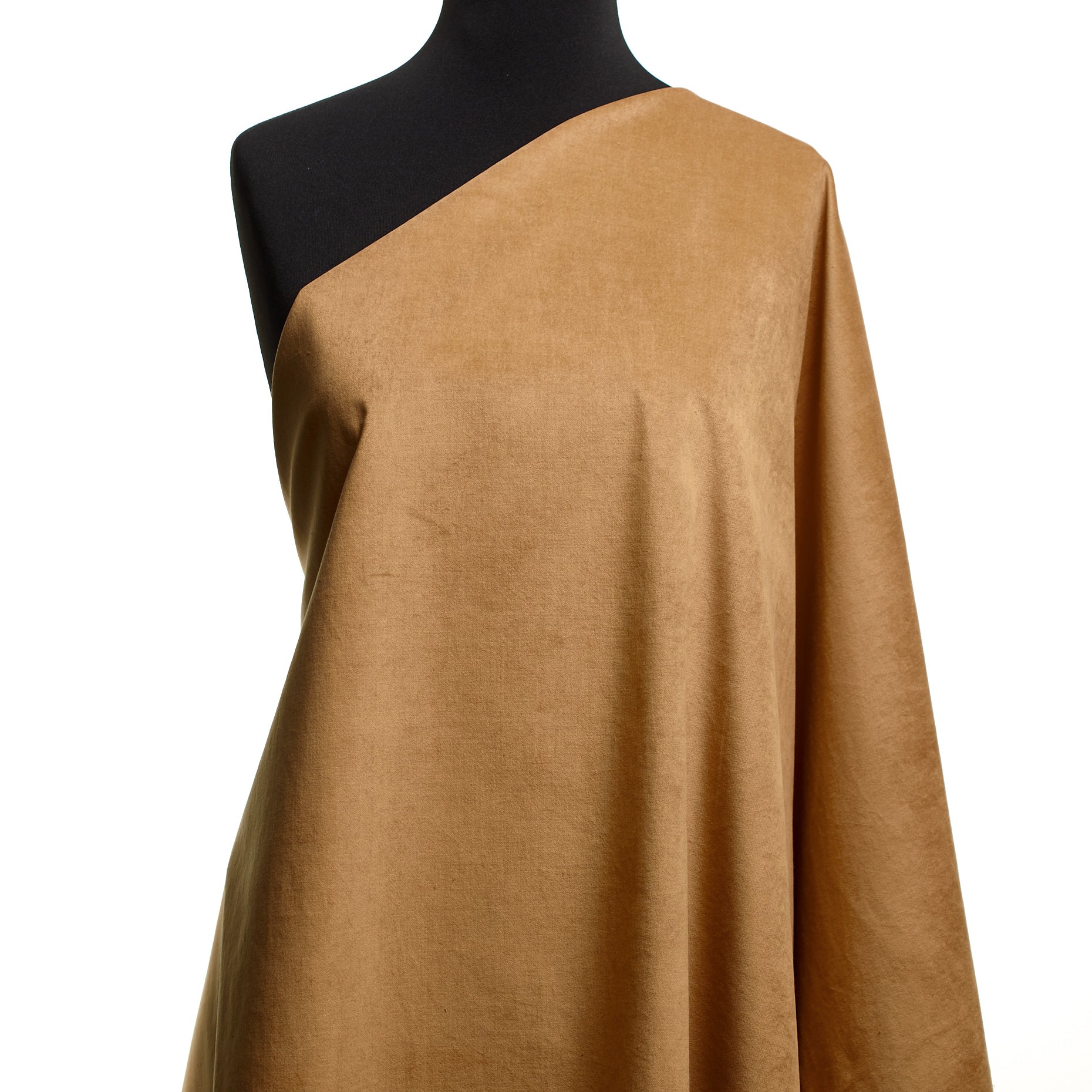 Cotton Velvet - Tan textile image 3