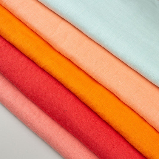 Linen Printed Fabric - 100% Linen, 145 cm, 190 GSM