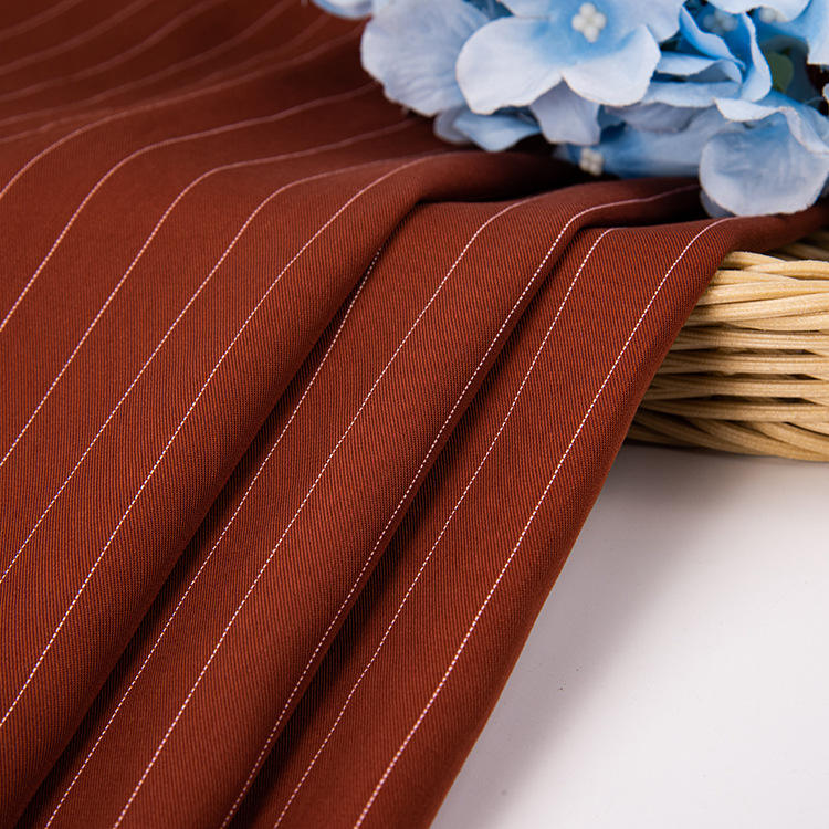 Viscose Striped Printed Fabric - 98% Viscose / 2% Polyester, 150 cm, 170 GSM