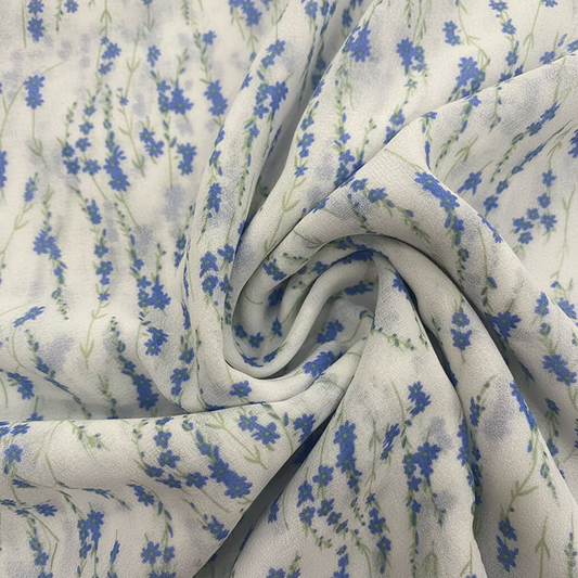 Chiffon Crepe Printed Knit Fabric - T / R / SP textile swatch