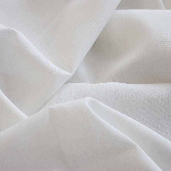 Cotton Linen Openwork Blend - Off White textile image 1