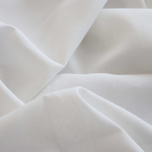 Cotton Linen Openwork Blend - Off White textile image 1