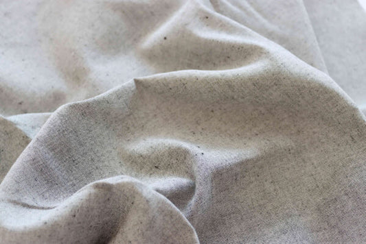 Chambray Cotton Linen Blend - Black & Off White textile image 1