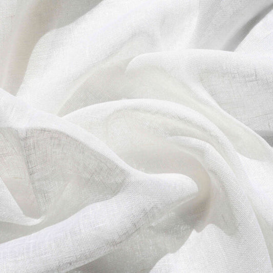 Gauze Hemp Fabric - Off White textile image 1