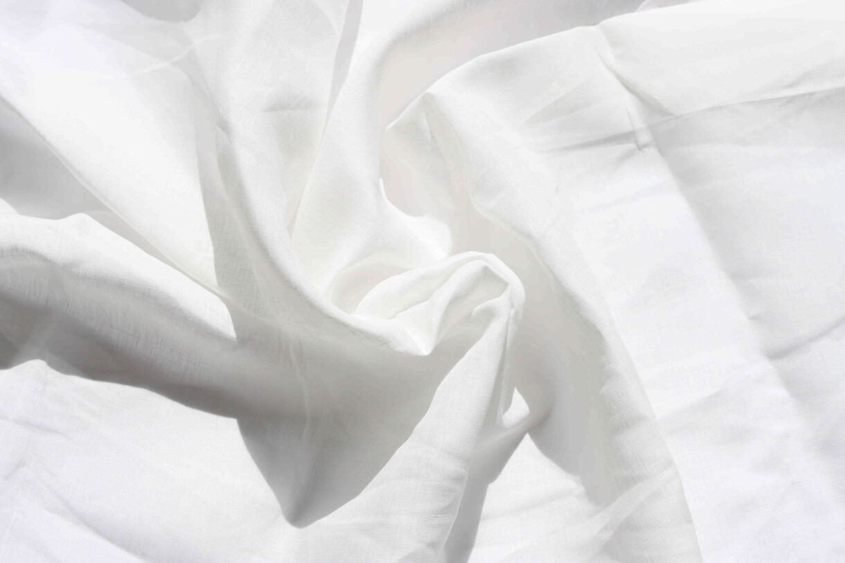 Linen Hemp Fabric - Off White textile image 2
